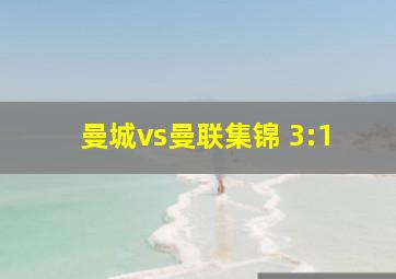 曼城vs曼联集锦 3:1